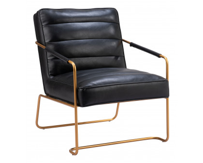 ZUO™ Dallas Accent Chair - Vintage Black