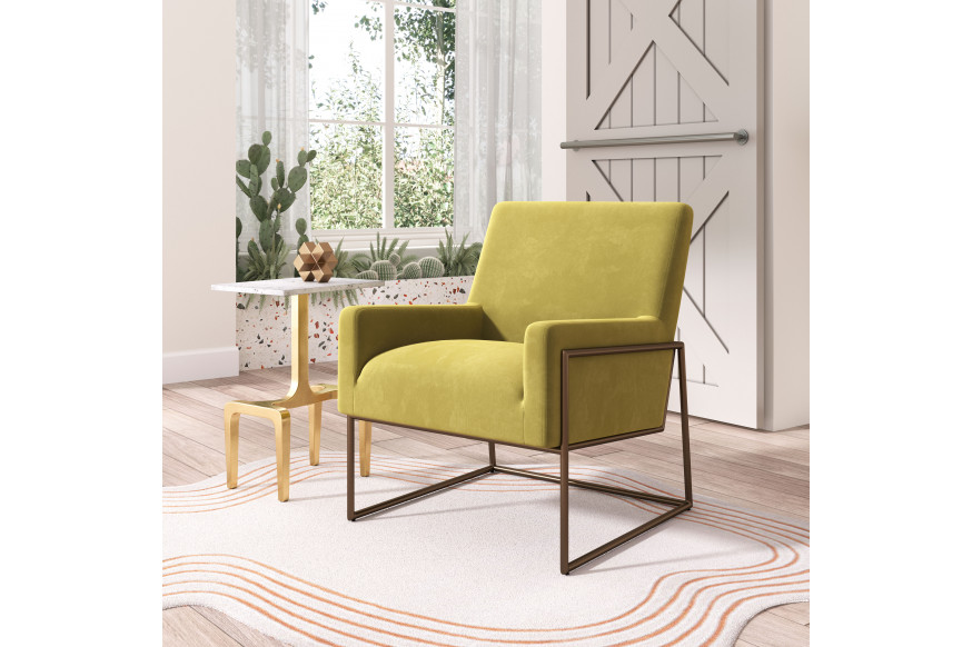 ZUO™ New Accent Chair - Olive Green