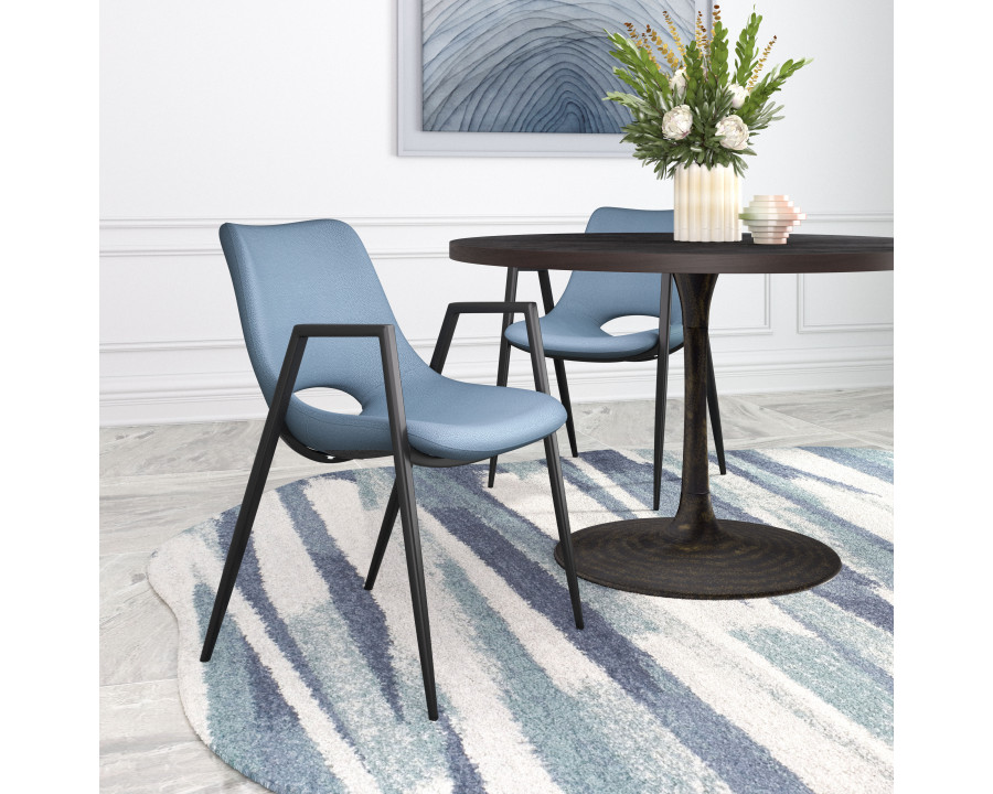 ZUO Desi Dining Chair (Set of 2) - Blue