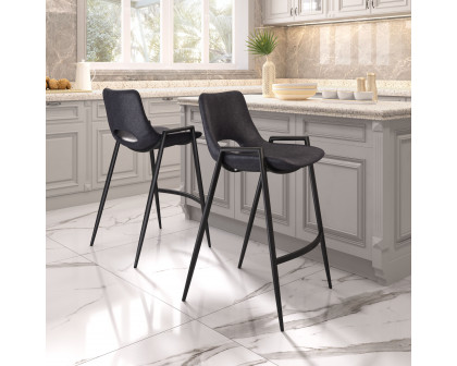 ZUO Desi Counter Stool (Set of 2) - Black