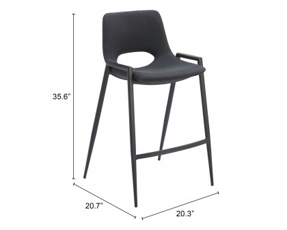 ZUO Desi Counter Stool (Set of 2) - Black