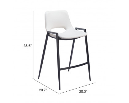 ZUO Desi Counter Stool (Set of 2) - White