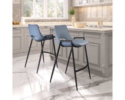 ZUO Desi Counter Stool (Set of 2) - Blue