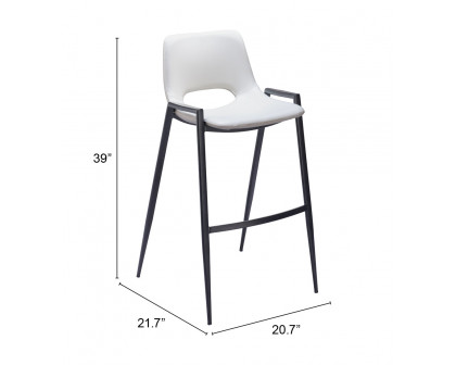 ZUO Desi Barstool (Set of 2) - White