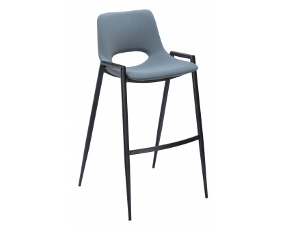 ZUO Desi Barstool (Set of 2) - Blue