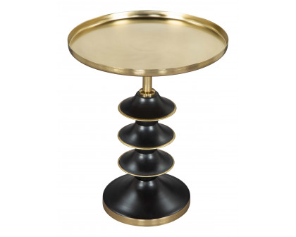 ZUO - Donahue Side Table in Gold/Black