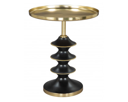 ZUO - Donahue Side Table in Gold/Black