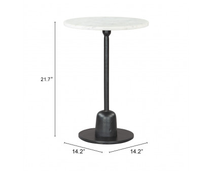 ZUO - Whammy Side Table in White/Black