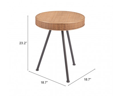 ZUO - Stuart Side Table in Natural