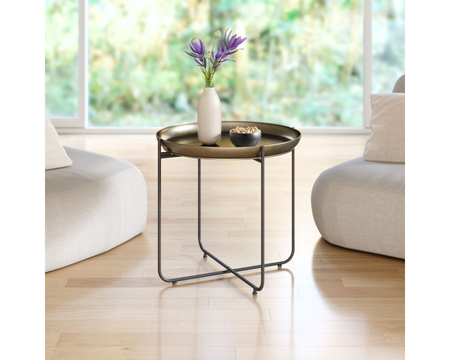 ZUO - Bronson Side Table in Bronze