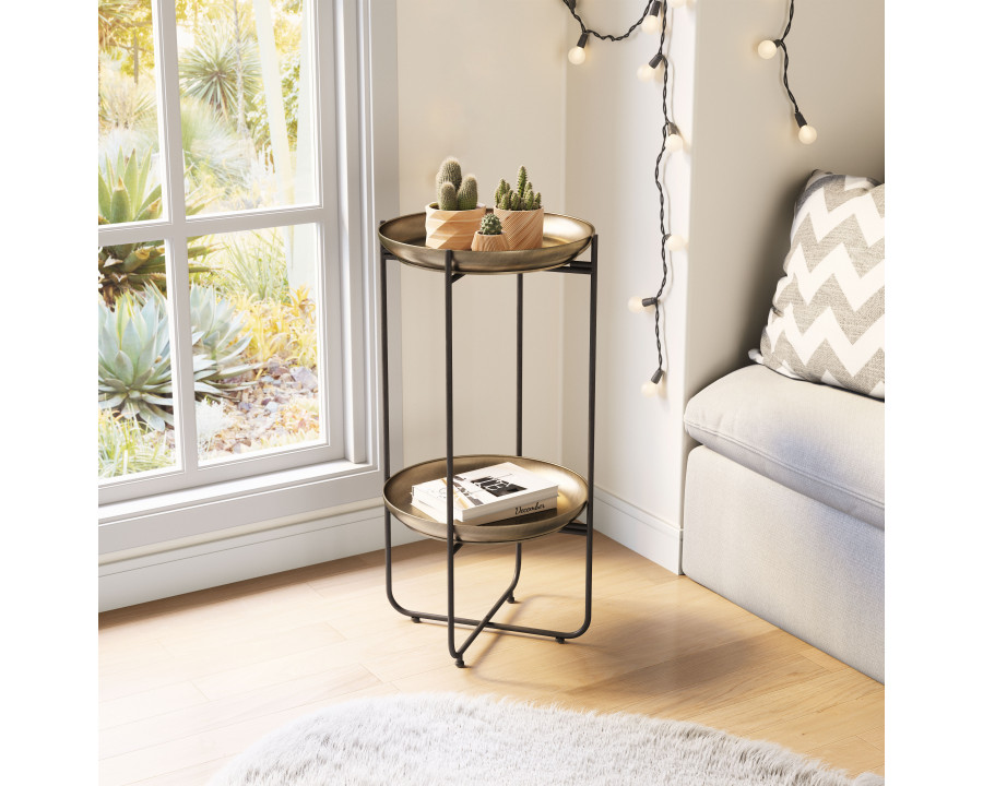 ZUO - Bronson Accent Table in Bronze