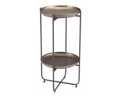 ZUO - Bronson Accent Table in Bronze