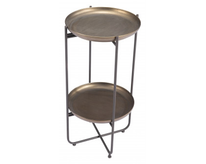 ZUO - Bronson Accent Table in Bronze