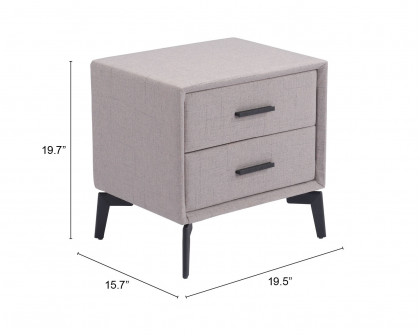 ZUO - Halle Side Table in Gray