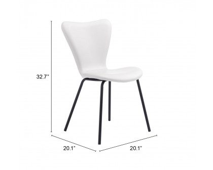 ZUO Torlo Dining Chair (Set of 2) - White