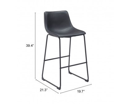 ZUO Smart Barstool (Set of 2) - Black