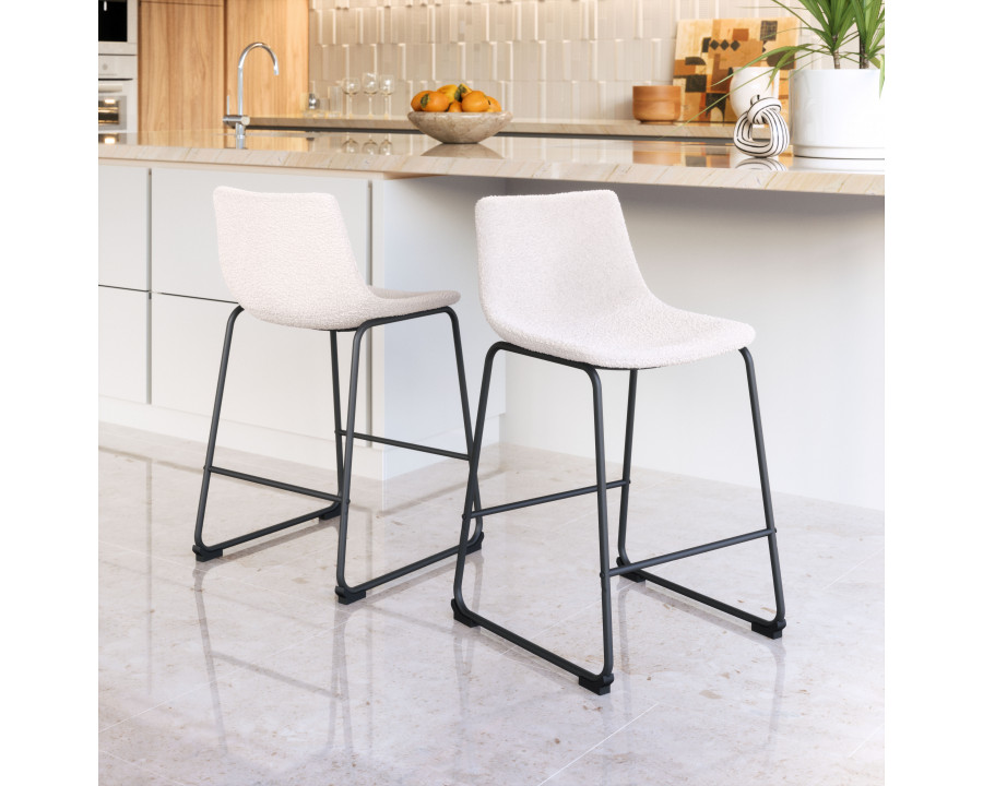 ZUO Smart Counter Stool (Set of 2) - Ivory