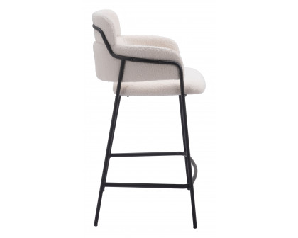 ZUO Marcel Counter Stool (Set of 2) - Cream