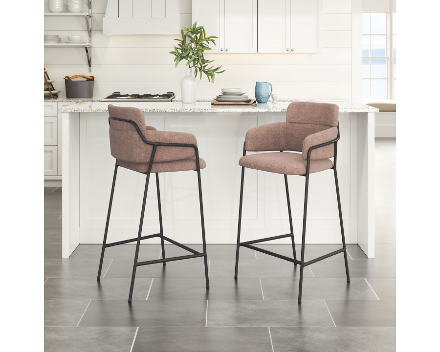 ZUO Marcel Counter Stool (Set of 2) - Brown