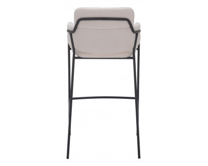 ZUO Marcel Barstool (Set of 2) - Cream