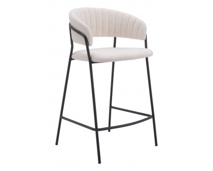 ZUO Josephine Counter Stool (Set of 2) - Cream