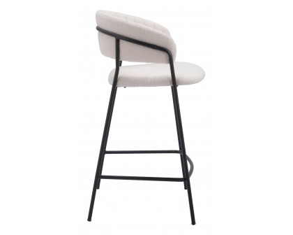 ZUO Josephine Counter Stool (Set of 2) - Cream