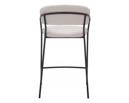 ZUO Josephine Counter Stool (Set of 2) - Cream