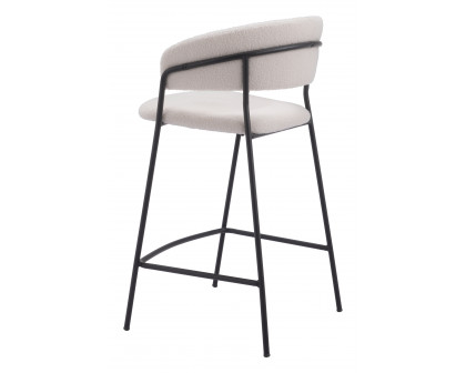 ZUO Josephine Counter Stool (Set of 2) - Cream