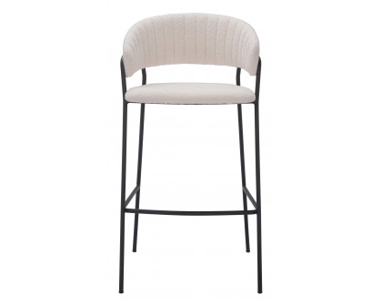 ZUO Josephine Barstool (Set of 2) - Cream