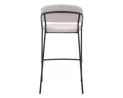 ZUO Josephine Barstool (Set of 2) - Cream