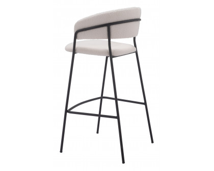 ZUO Josephine Barstool (Set of 2) - Cream