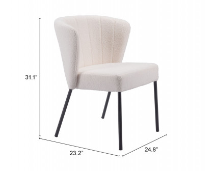 ZUO Aimee Dining Chair (Set of 2) - Cream