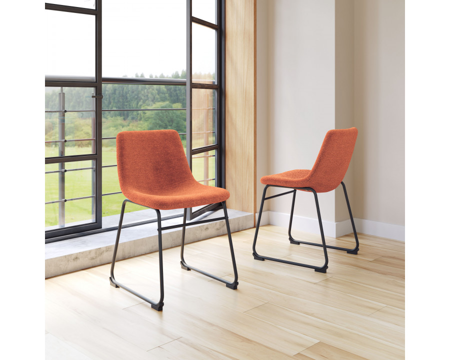 ZUO Smart Dining Chair (Set of 2) - Burnt Orange