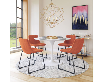 ZUO Smart Dining Chair (Set of 2) - Burnt Orange