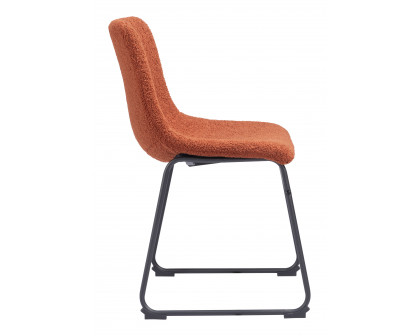 ZUO Smart Dining Chair (Set of 2) - Burnt Orange