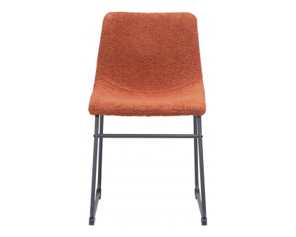 ZUO Smart Dining Chair (Set of 2) - Burnt Orange