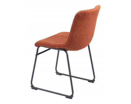 ZUO Smart Dining Chair (Set of 2) - Burnt Orange