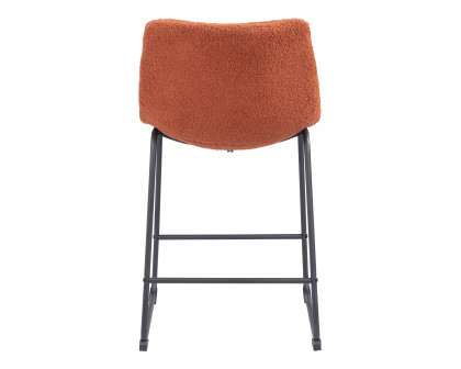 ZUO Smart Counter Stool (Set of 2) - Burnt Orange