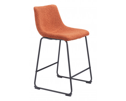 ZUO Smart Counter Stool (Set of 2) - Burnt Orange