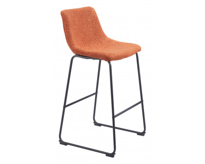 ZUO Smart Barstool (Set of 2) - Burnt Orange