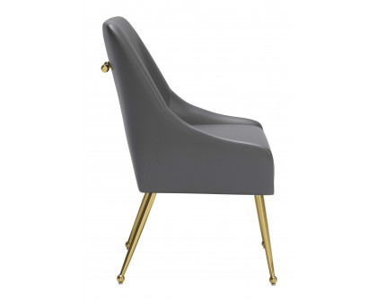 ZUO Maxine Dining Chair - Gray/Gold