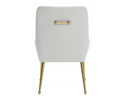 ZUO Maxine Dining Chair - White/Gold