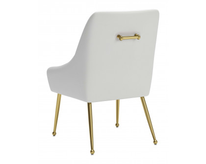 ZUO Maxine Dining Chair - White/Gold