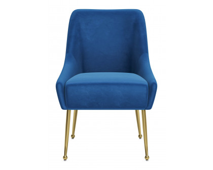 ZUO Maxine Dining Chair - Navy Blue/Gold