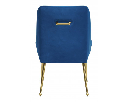 ZUO Maxine Dining Chair - Navy Blue/Gold