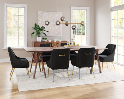 ZUO Maxine Dining Chair - Black/Gold