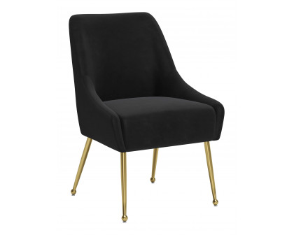 ZUO Maxine Dining Chair - Black/Gold