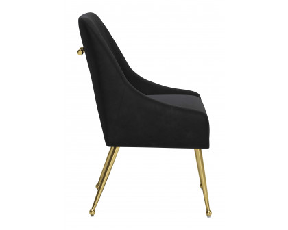 ZUO Maxine Dining Chair - Black/Gold