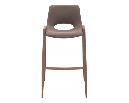 ZUO Desi Barstool (Set of 2) - Brown/Walnut