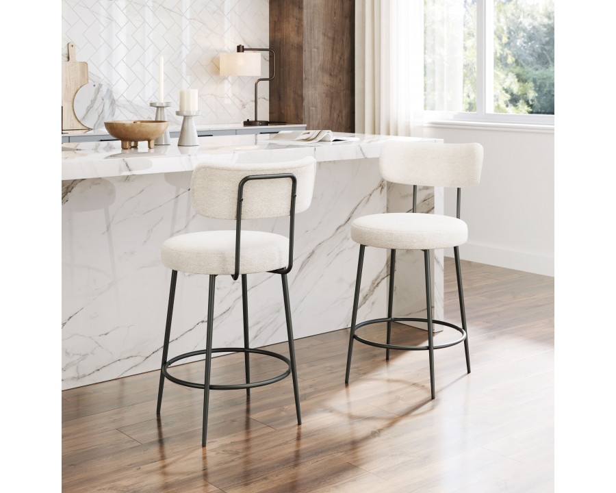 ZUO - Blanca Counter Stool (Set of 2) in Ivory